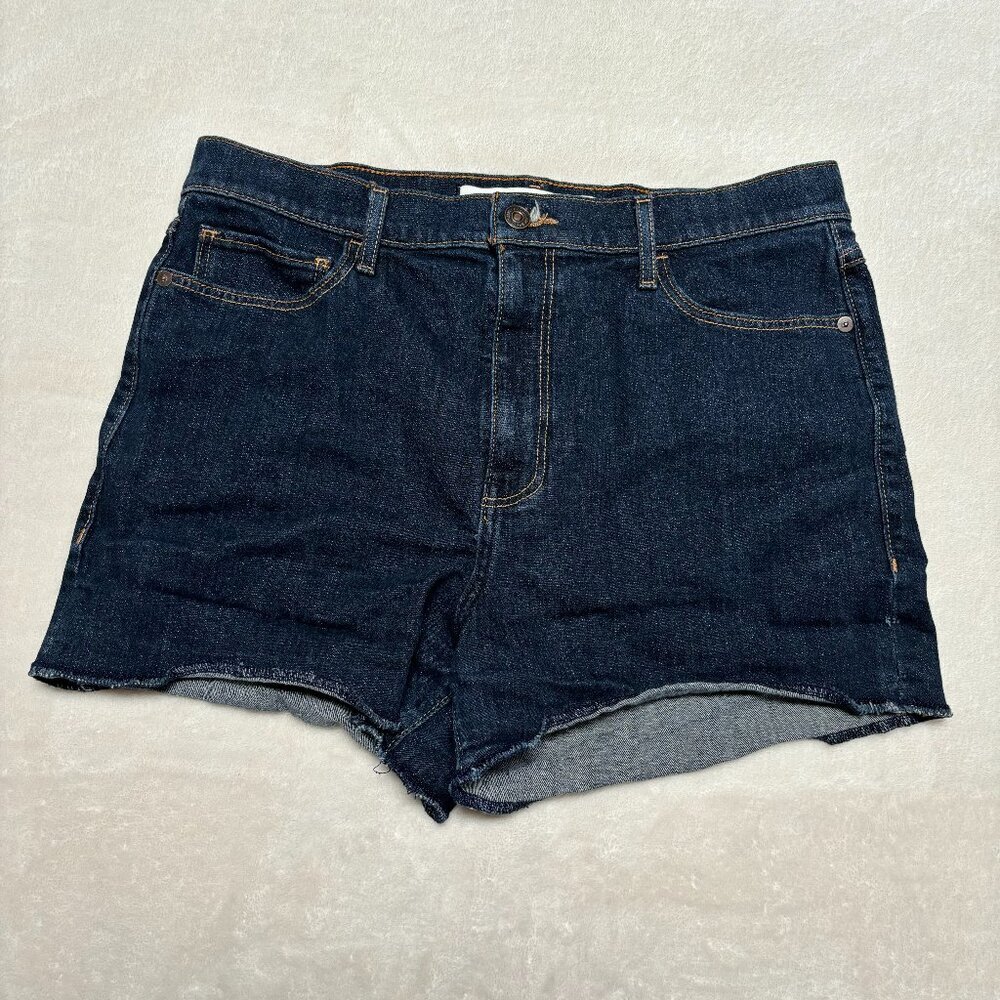 Abercrombie & Fitch Dark Blue Denim Jean Shorts Size 12/31